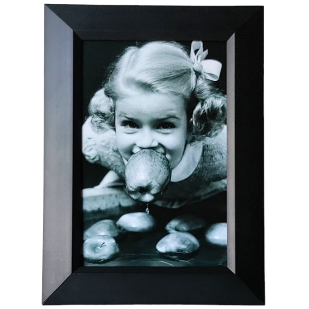 Halloween party little girl bobbing for apples super cute fall autumn frame art